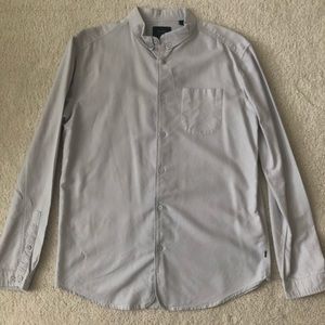 Globe Light Grey Button Down Long Sleeves